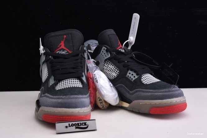 Reps LUCY Jordan Air x 4 White Bred Off CV9388-001 Retro 0719